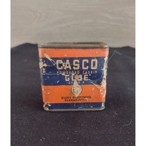 Vintage Casco Powdered Casein Glue Tin Vintage Advertising Tin Can